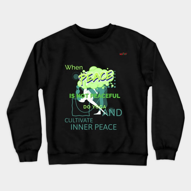 Yoga Mind Crewneck Sweatshirt by Koirie Design Gallery